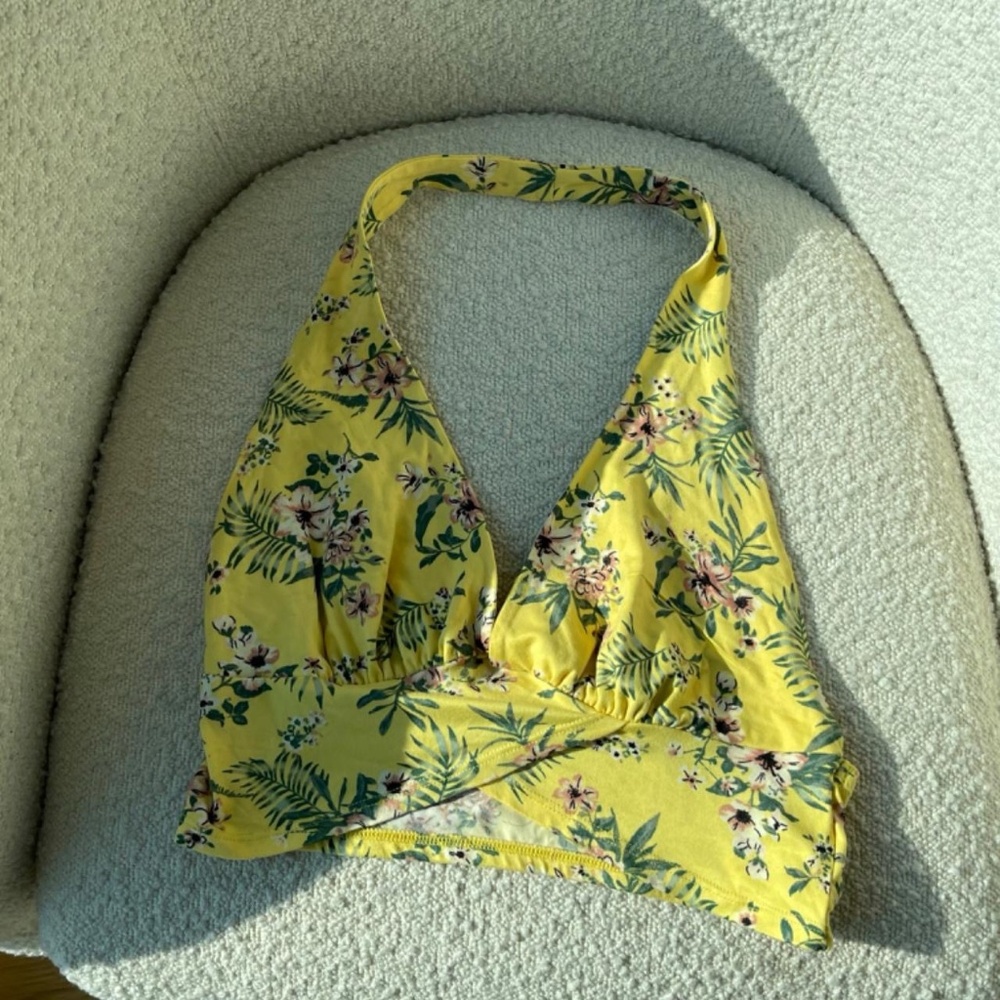 Almost Famous Floral Halter Crop Top